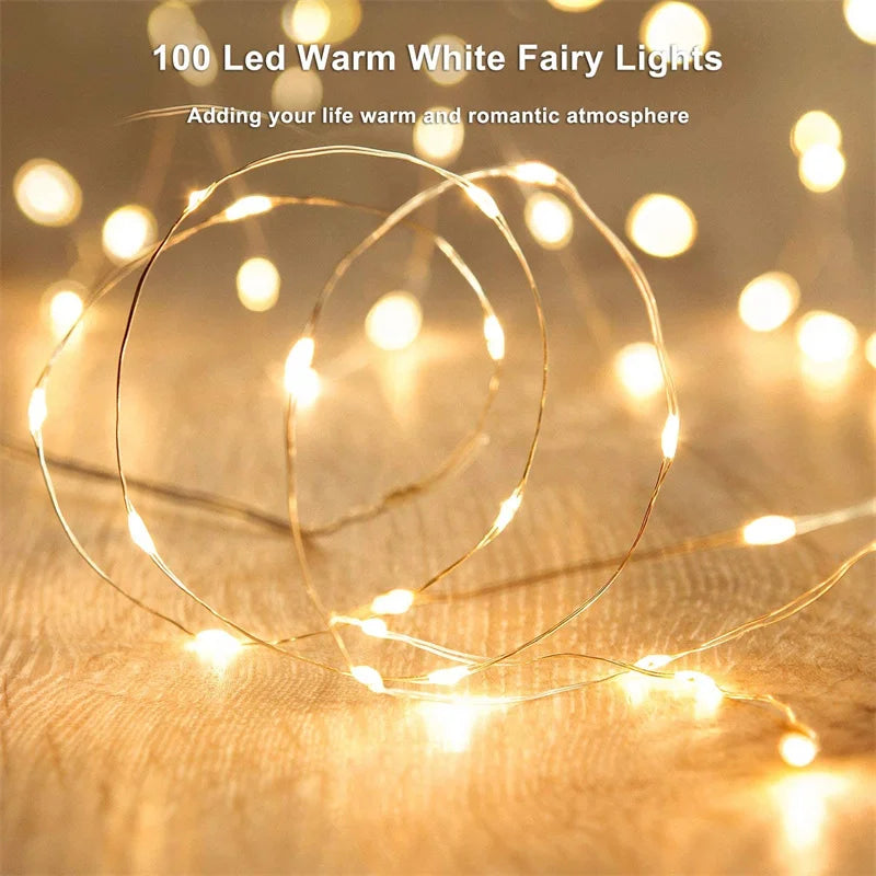 USB Led Fairy Lights Copper Wire String 20M 200LED
