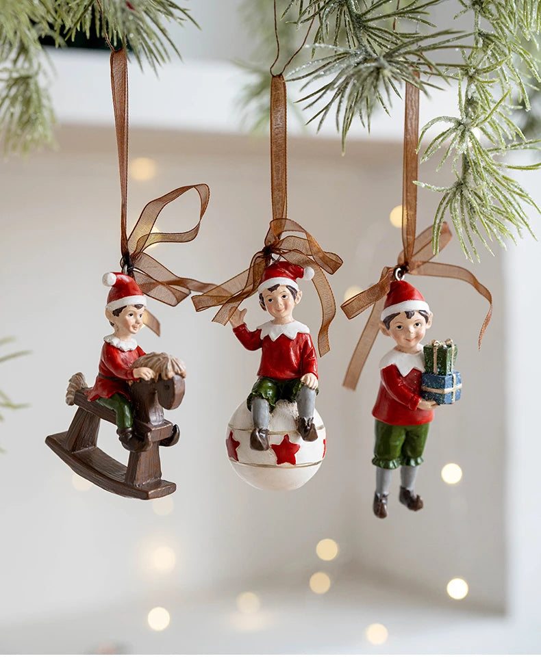 Pendants Creative Christmas Tree Toppers Fashion Santa Claus