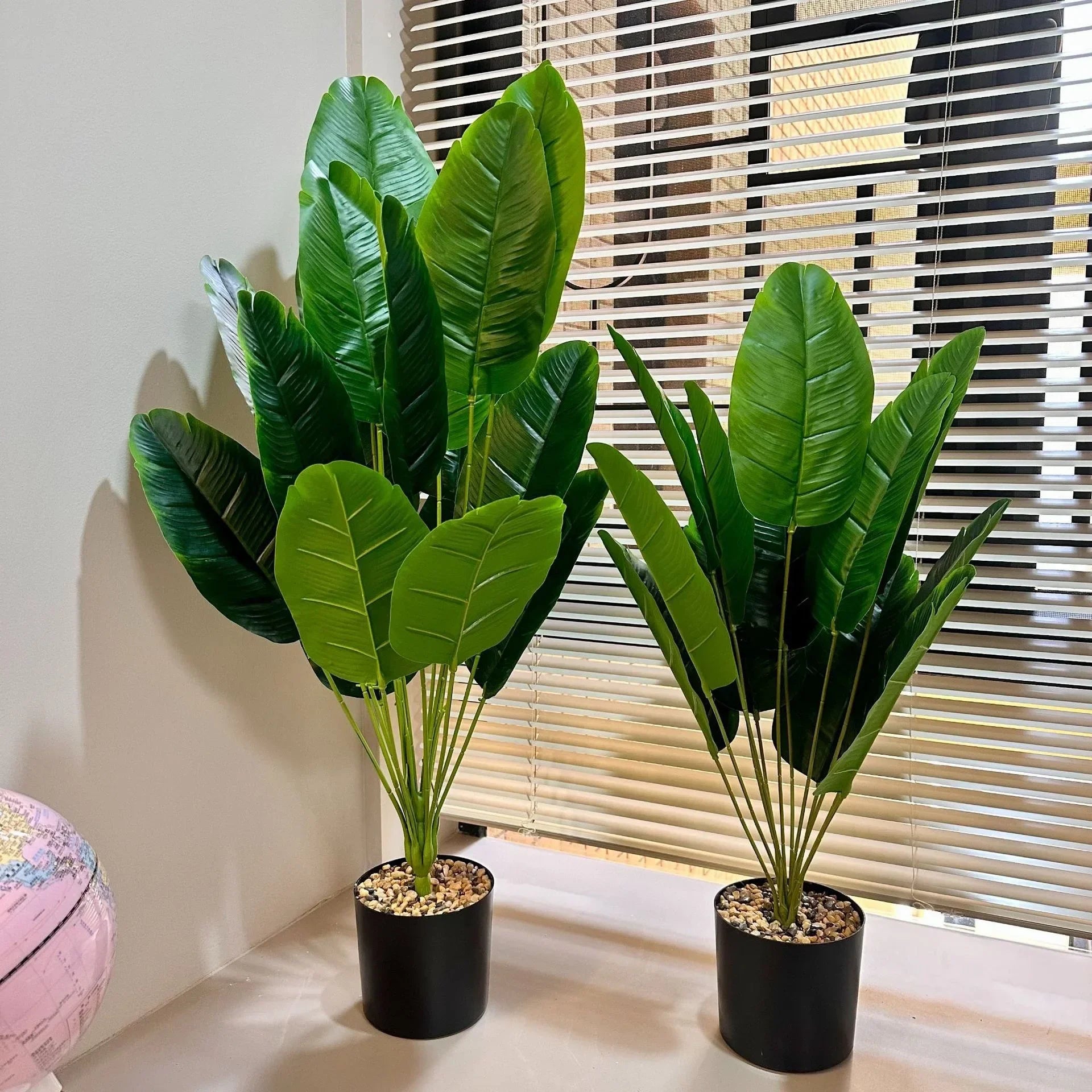 1pc 18 Leaves Artificial Plants Large Tropical Palm Tree Fake Banana Plants