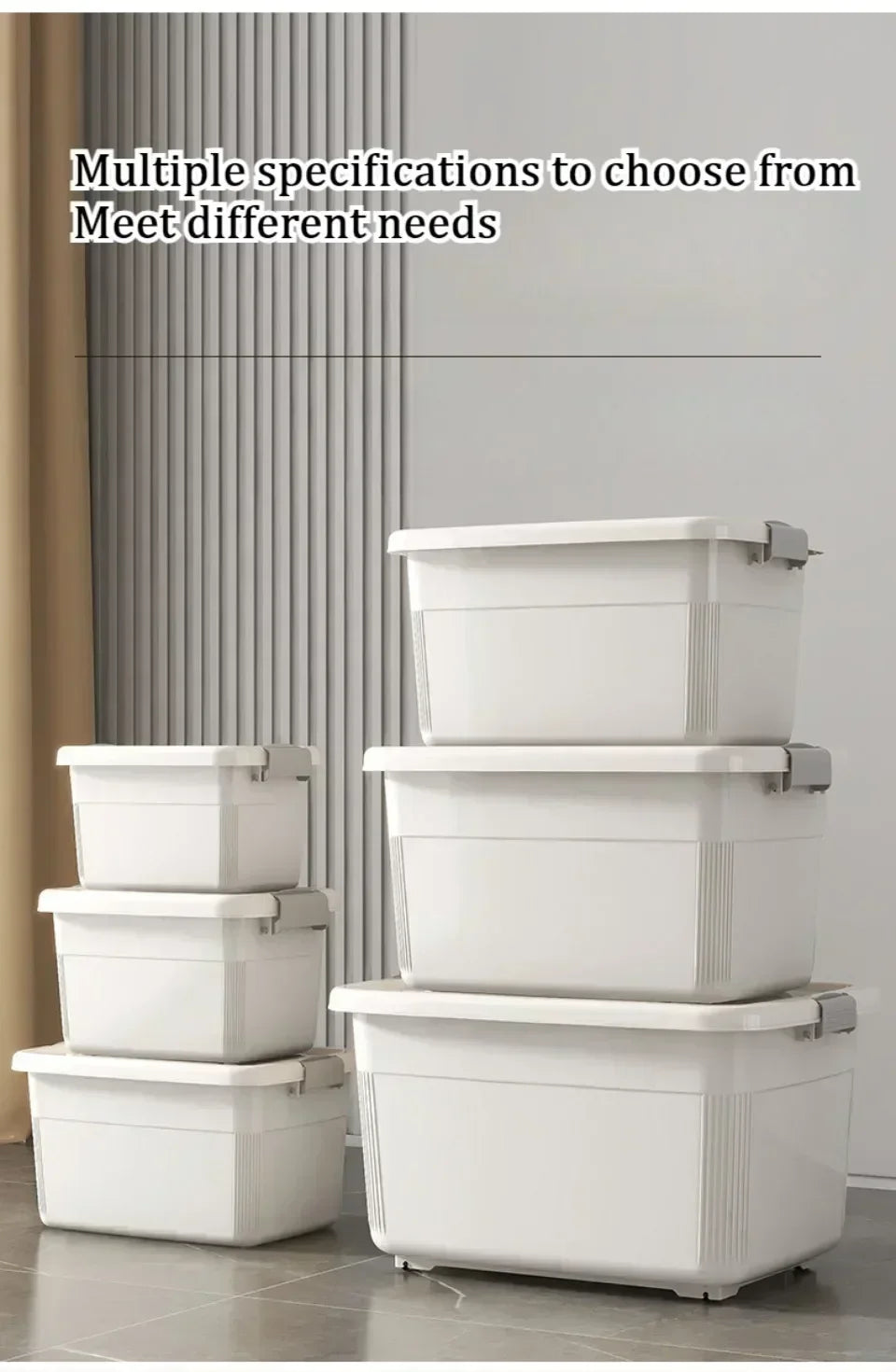 Dustproof Covered Storage Box Durable Large Plastic Storage Box