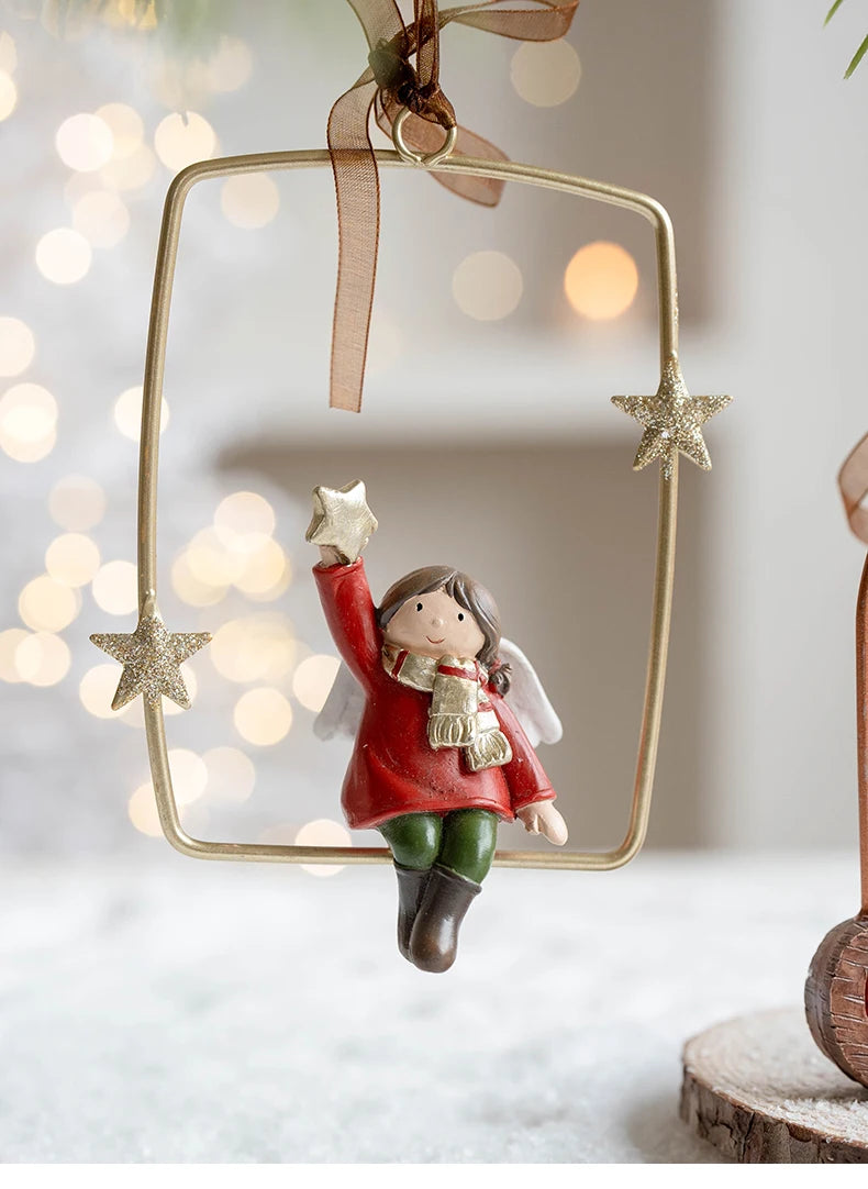 Pendants Creative Christmas Tree Toppers Fashion Santa Claus