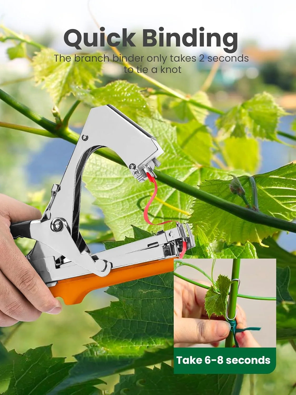 SI FANG Plant Tying Machine for Garden - Vegetable & Fruit Stabilizer Tool
