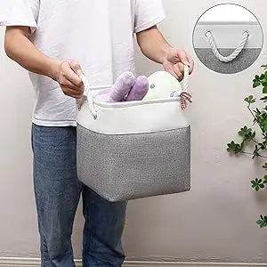 11 x 11 Inch Cube Storage Bins, Large Collapsible Fabric Storage Bin