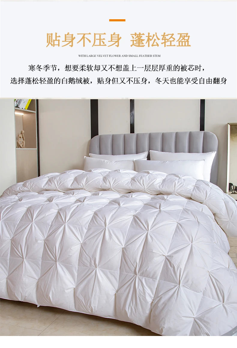 100% white goose down comforter