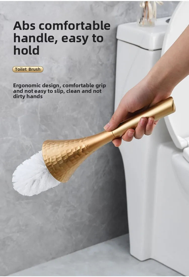 Premium Long Handle Toilet Brush with Holder