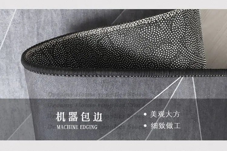 Modern Rectangular Chair Mat for Room Study Geometric