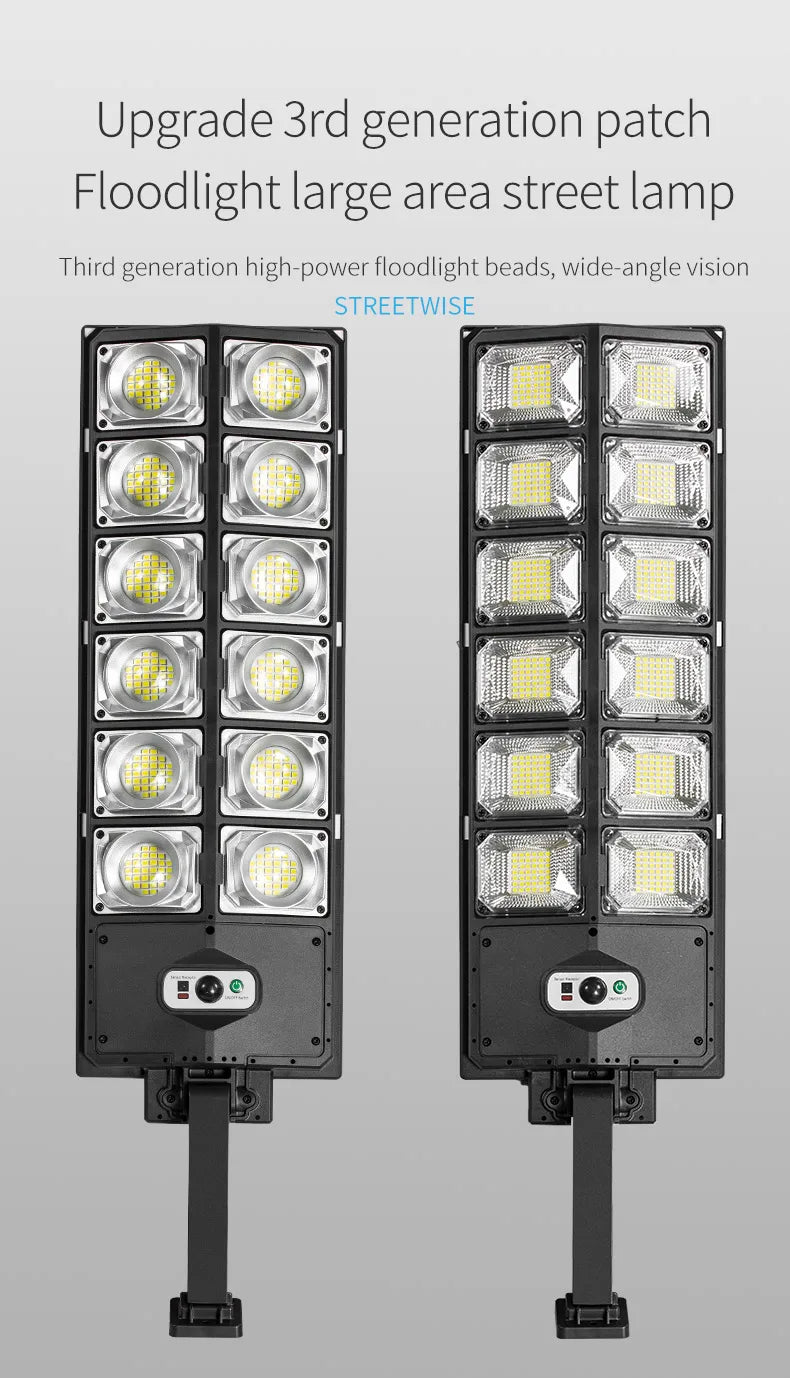 LED Super Bright Outdoor Solar Powered Lamp Waterproof