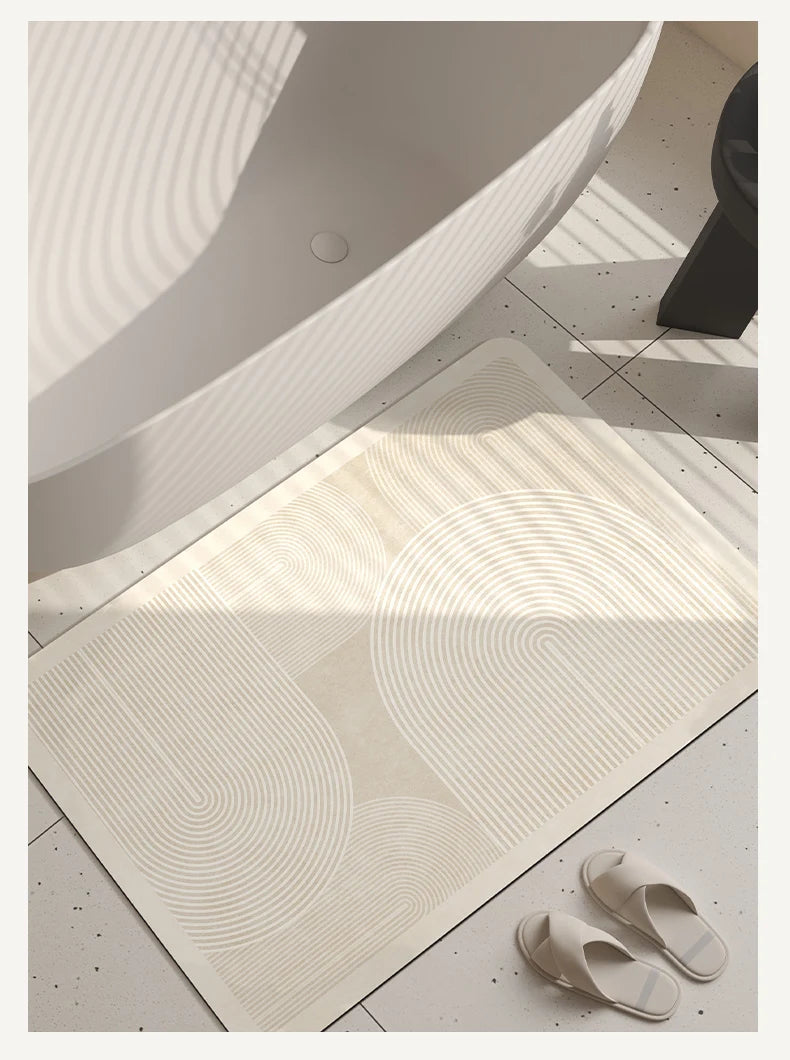 Non-Slip Diatomite Bath Mat Bathroom Foot Mats