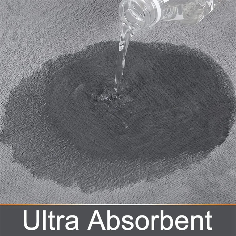 Homaxy Super Absorbent Bath Mat Memory Foam Carpet Non-Slip