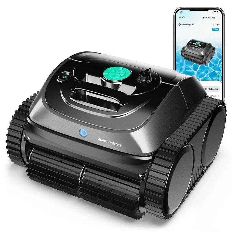 Wireless Robotic Swimming Pool Cleaner WYBOT C1 APP Control Clean Floor Wall