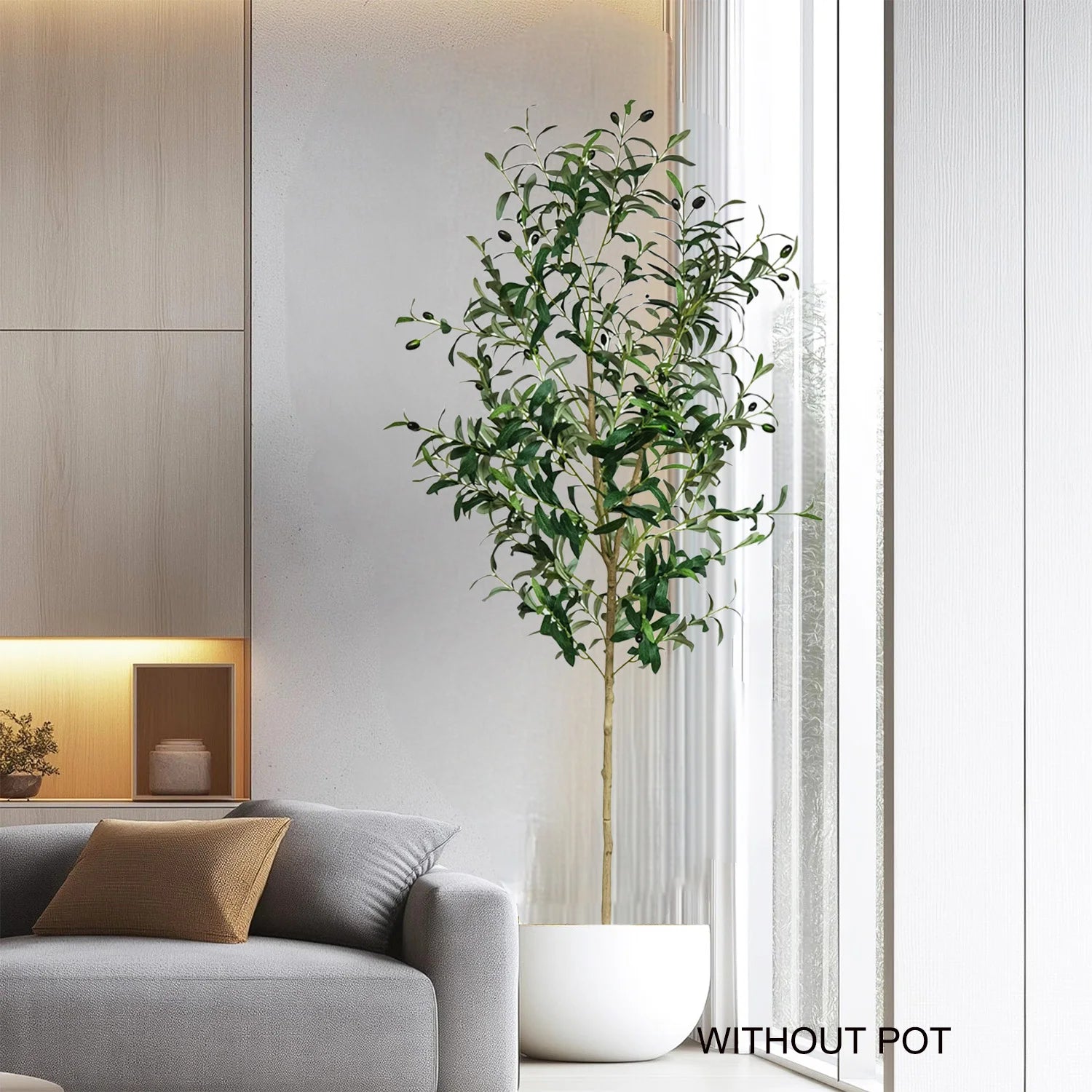 120-180CM Artificial Olive Tree Branch Without Pot Modern Minimalist Fake Plant