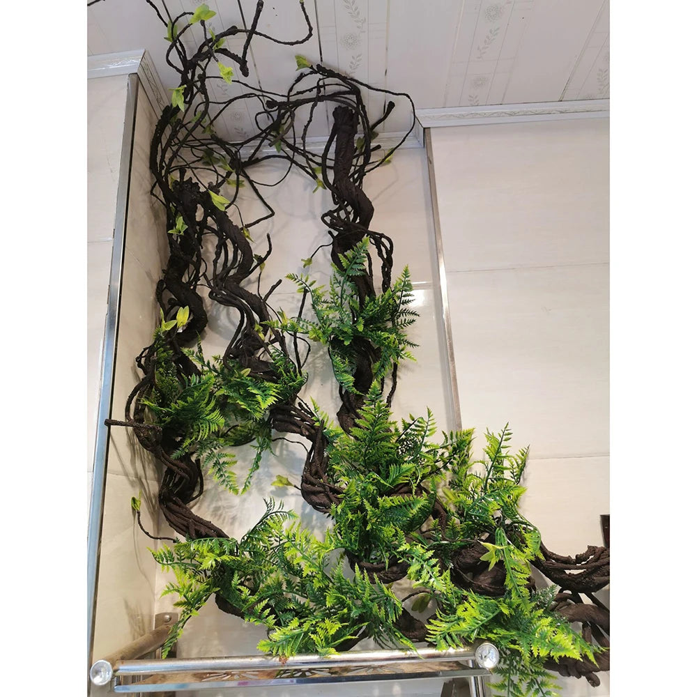 1.75 Meter Artificial Vine Green Leaf Simulation Rose Rattan Plant