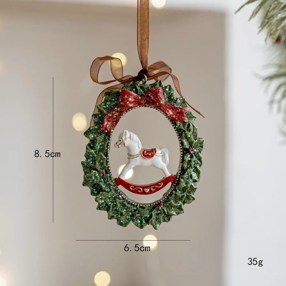 Pendants Creative Christmas Tree Toppers Fashion Santa Claus