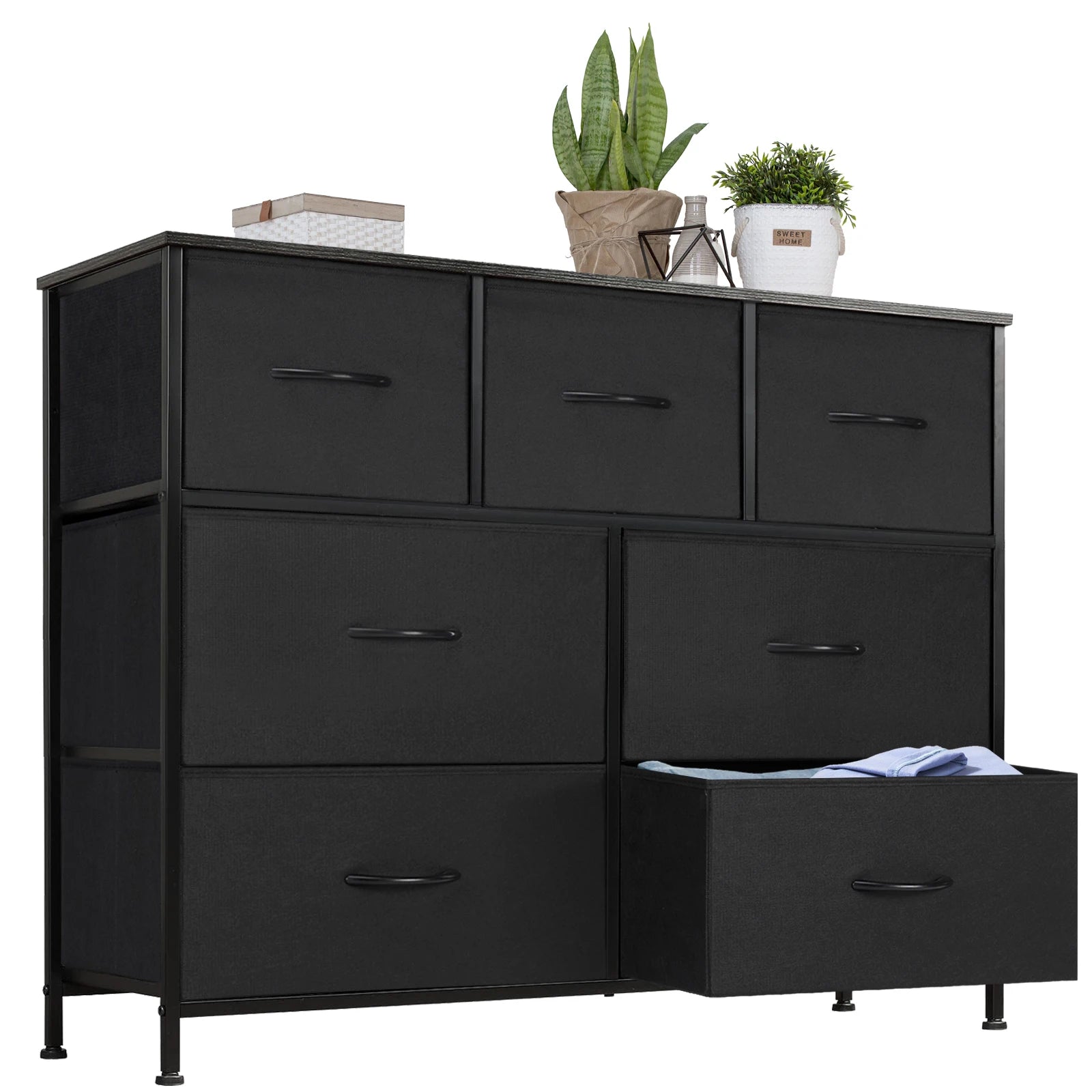 JHK Desser For Bedroom With 7 Fabric Drawers