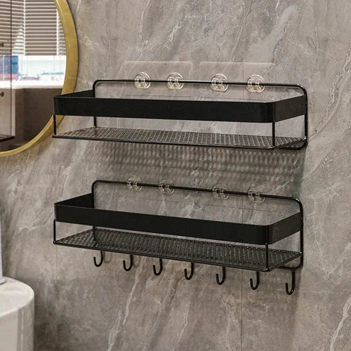 Gold storage rack bathroom storage rack wall mounted
