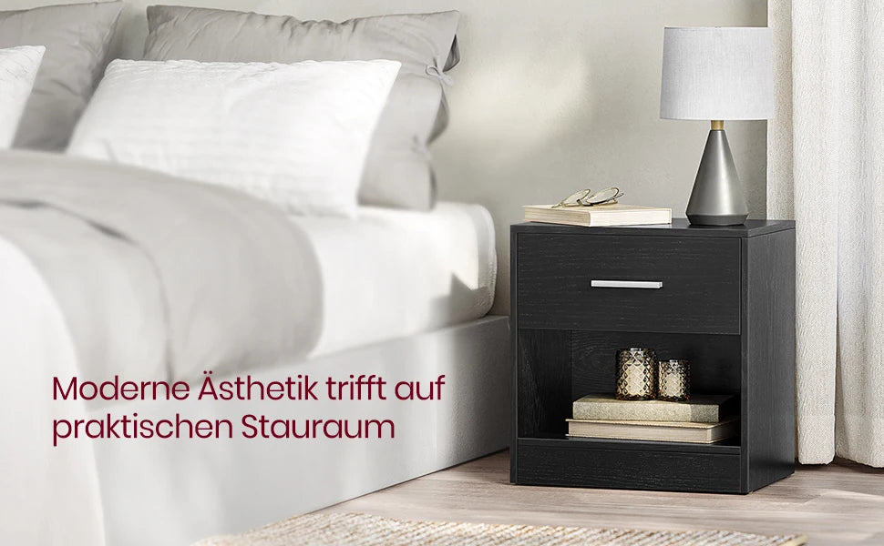 VASAGLE Bedside Table side table table Drawer Handle