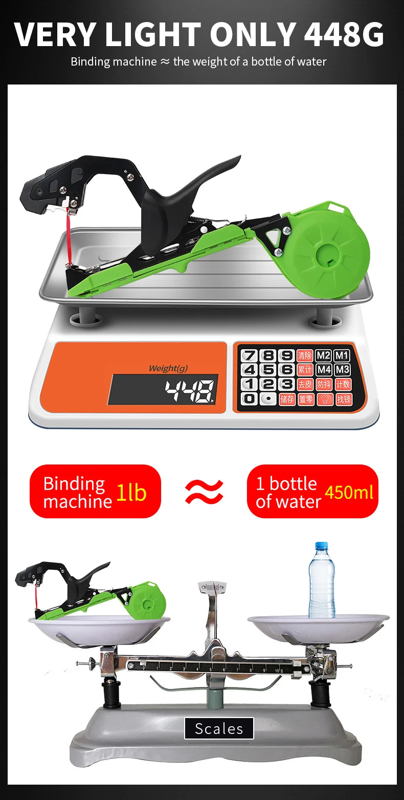 Onnfang Garden Hand Tying Machine Plant Lightweight Garden Tools