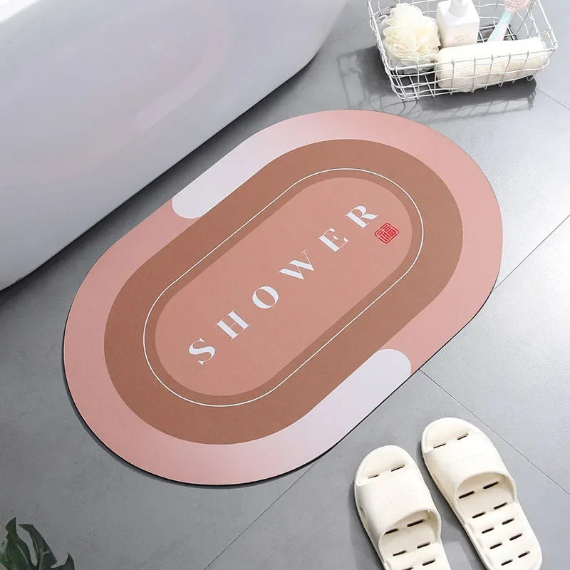 Bath Mat Super Absorbent Non Slip Bath Bathroom