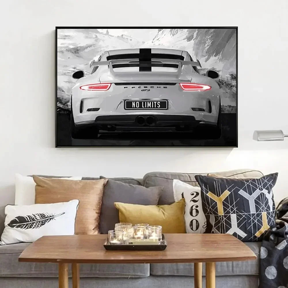 Chase Your Dreams Luxury Super Sports Cars Posters Print on Canvas
