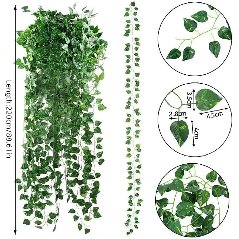 11M Artificial Plant Green Ivy Leaf Garland Fake Plant