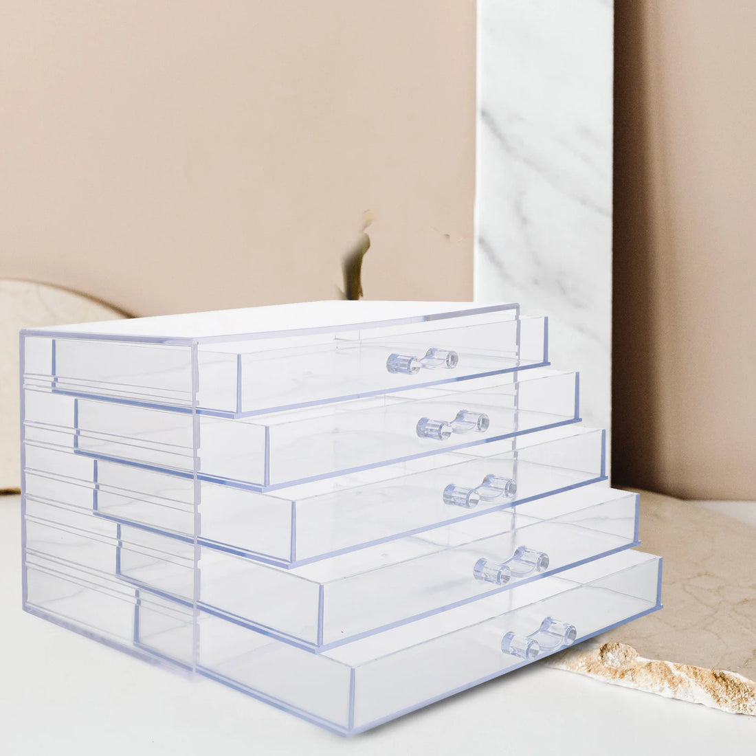 Manicure Case Nail Tools Organizer Supplies Storage Drawer