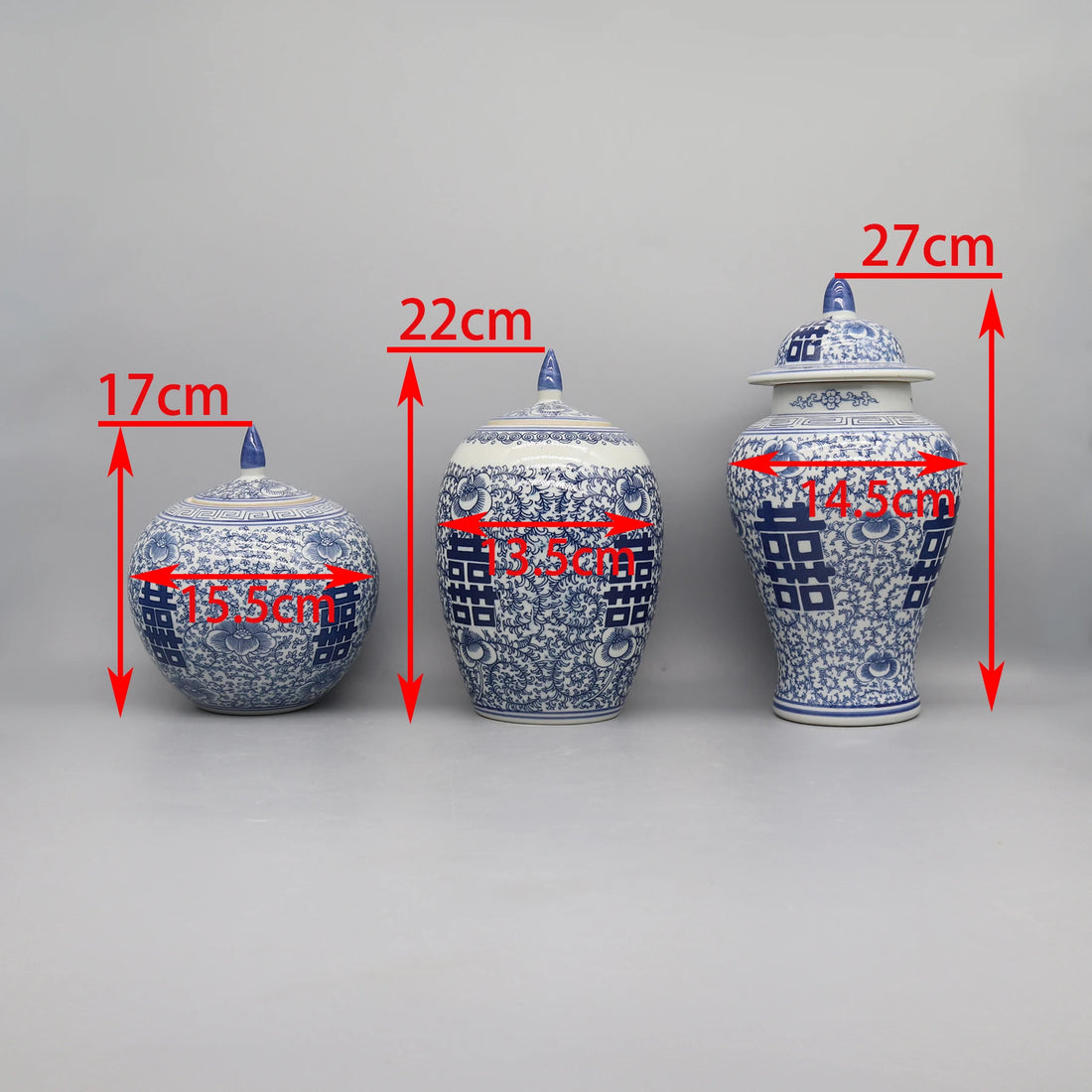 Ceramic Jar, Canister, Pot, Vase, Blue and White Ceramics, Home Decoration