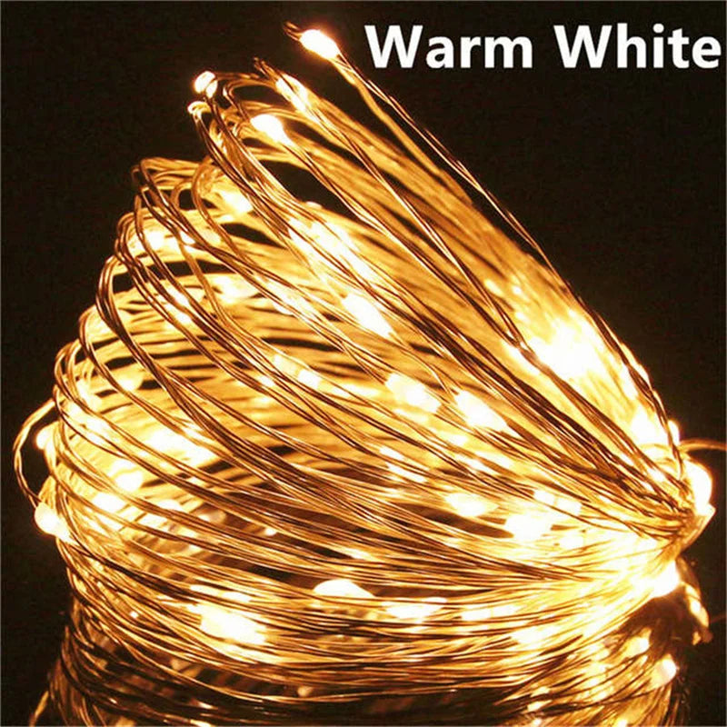 USB Led Fairy Lights Copper Wire String 20M 200LED