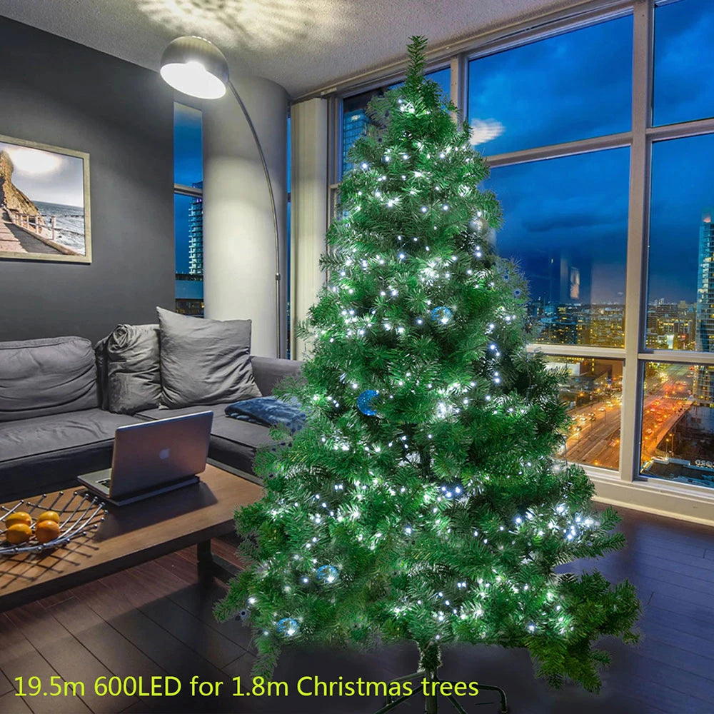 6M-75M LED Cluster Firecracker String Lights Christmas Fairy Lights