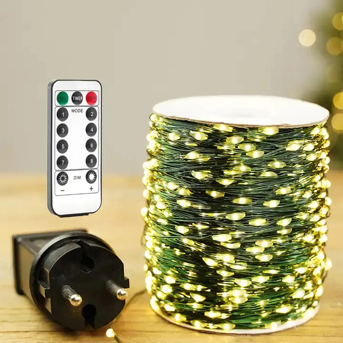100M 200M LED String Lights Green Wire Fairy Lights