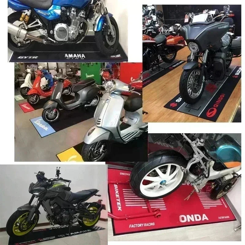 Cool Motorcycle Display Carpet Work Floor Garage Racing Moto