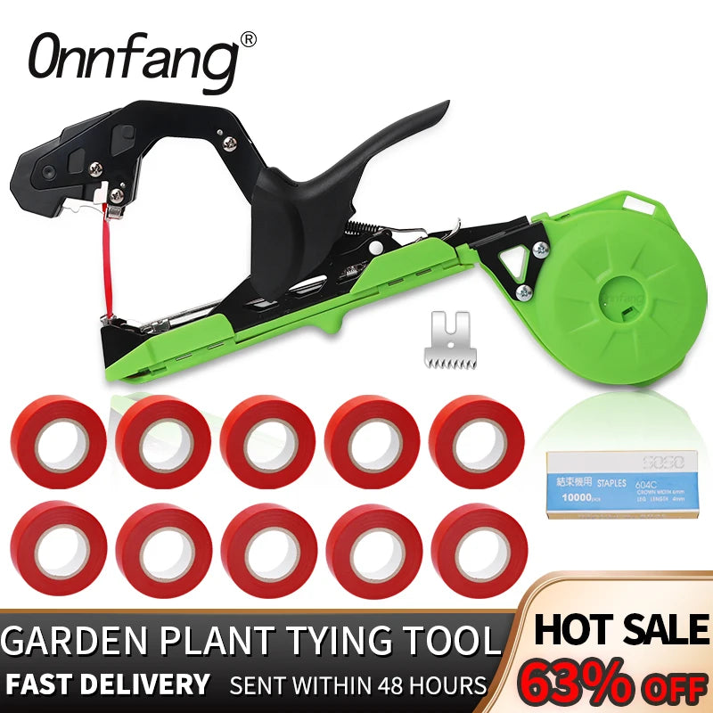 Onnfang Garden Hand Tying Machine Plant Lightweight Garden Tools