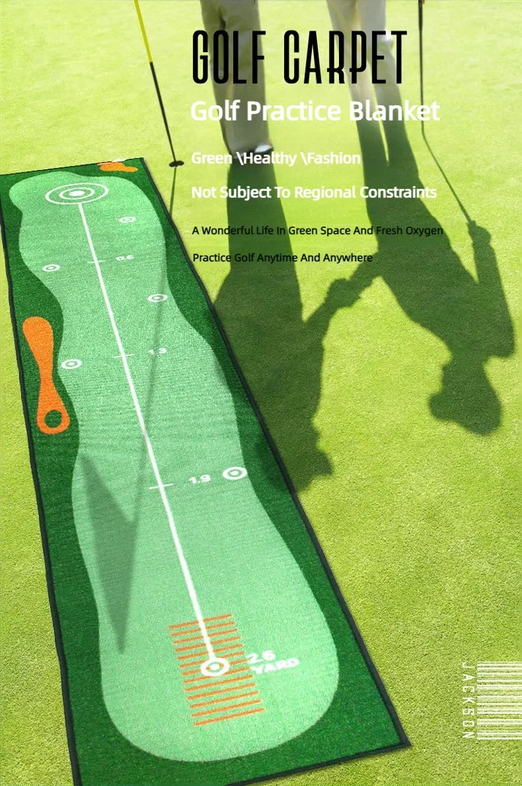 Golf Carpet Putting Mat Indoor Outdoor Training Putting Practice