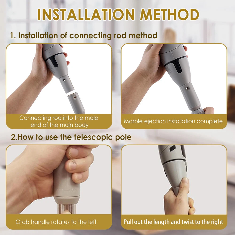 Electric Bathroom Cleaning Brush 10 in 1 Multifunctional Household Wireless