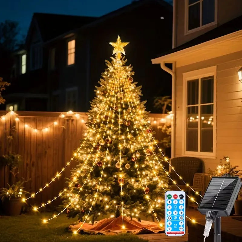 Christmas Decoration Solar String Lights 2/3M LED Star Fairy Lights Outdoor