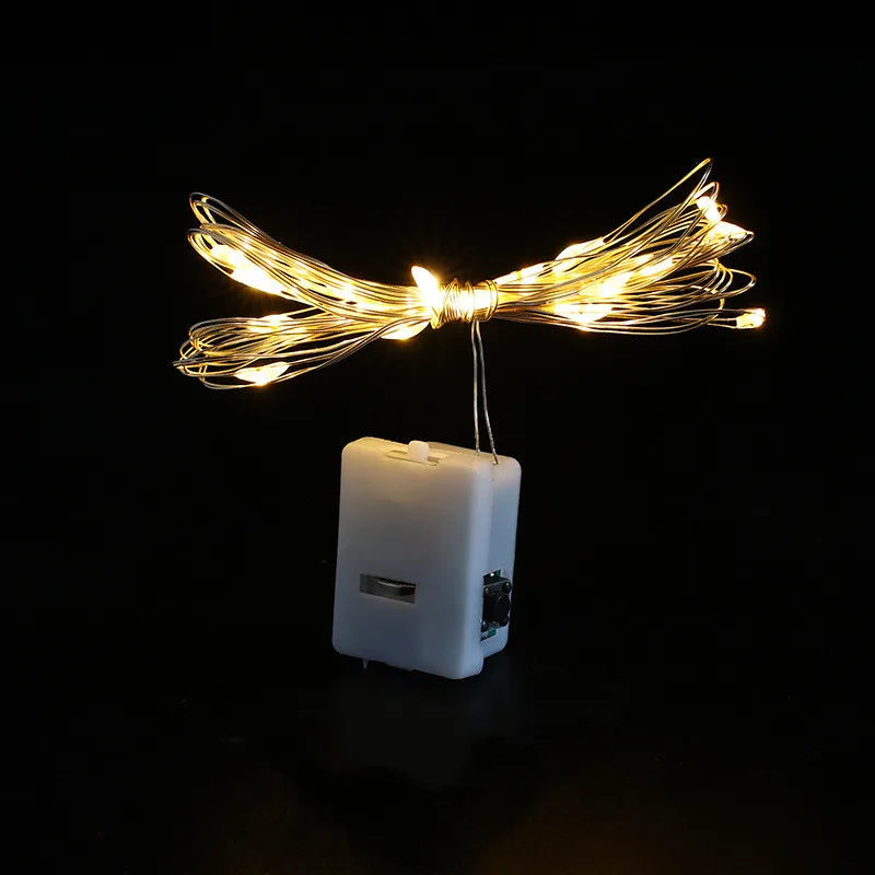 1/5/10pcs Fairy Lights String Button Battery Light