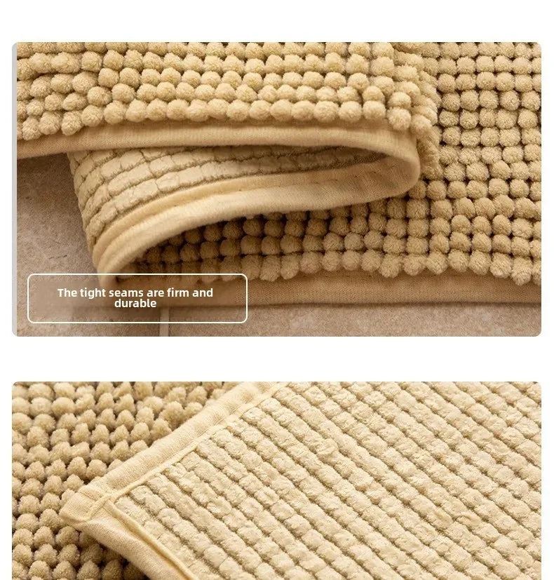 Chenille Bath Mats Encrypted Thickened Short Plush Strong