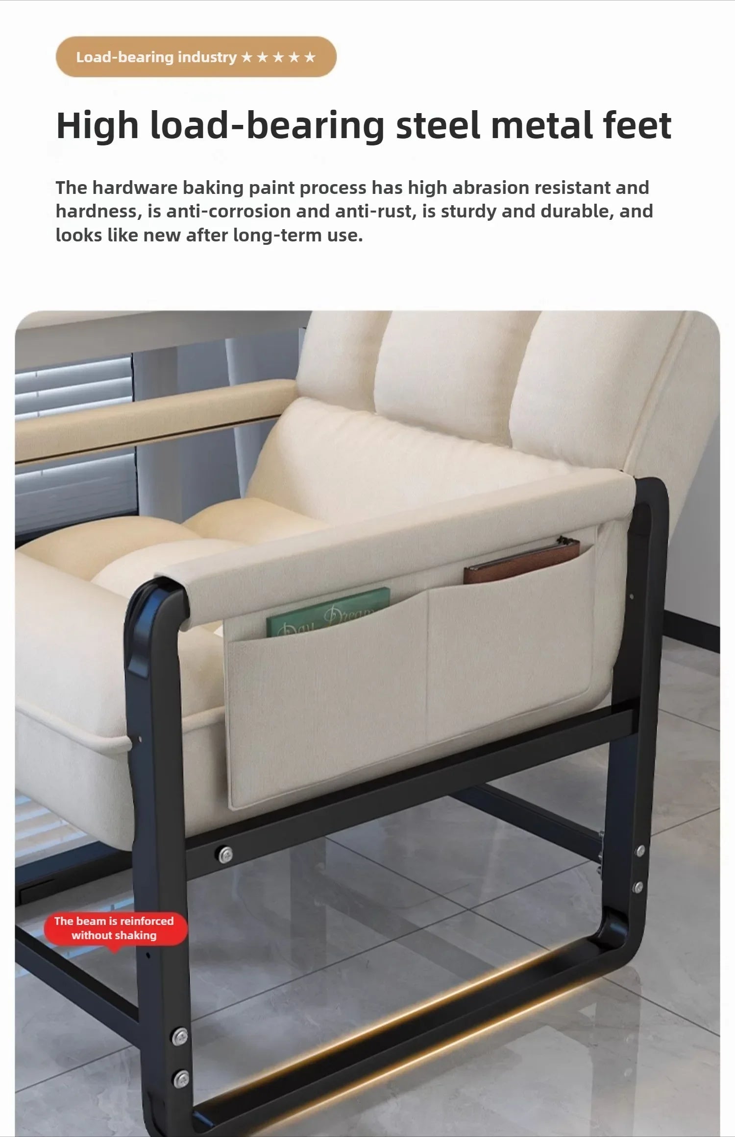 Reclining chair office lunch break folding chair