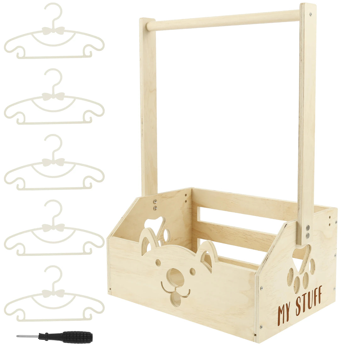 Wood Storage Crate Baby Shower Clothing Basket Toys