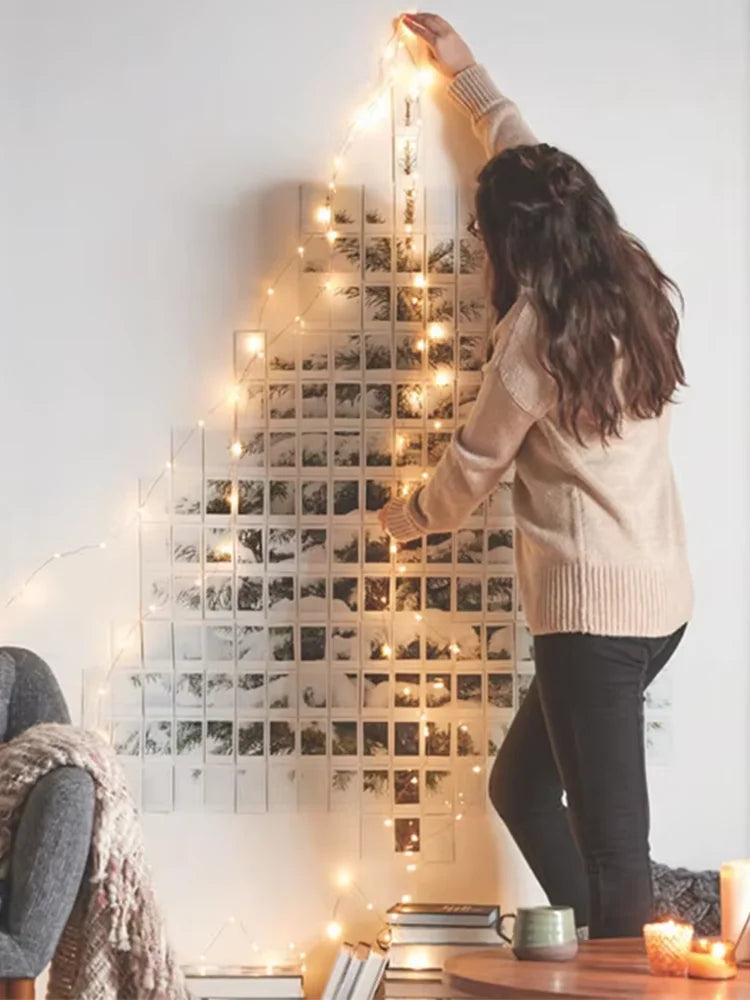 1/5/10pcs Fairy Lights String Button Battery Light