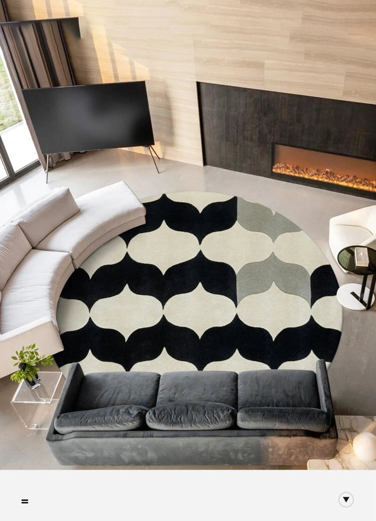 Fluffy Soft Living Room Decoration Carpet Light Luxury Rugs for Bedroom