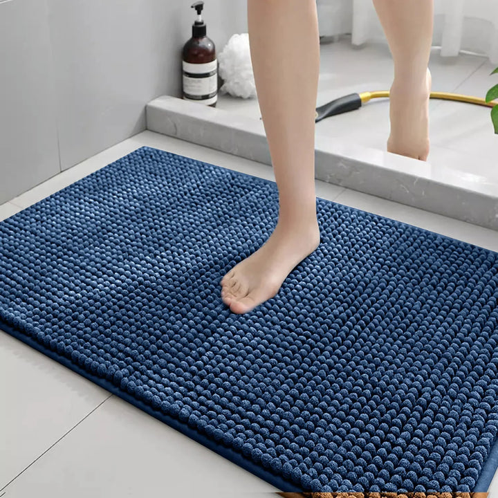 Chenille Bath Mats Encrypted Thickened Short Plush Strong