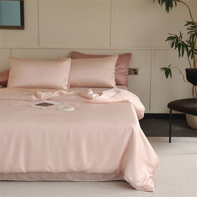 Mulberry Silk Bedding Set Luxury Natural 100% Silk Duvet Cover Set