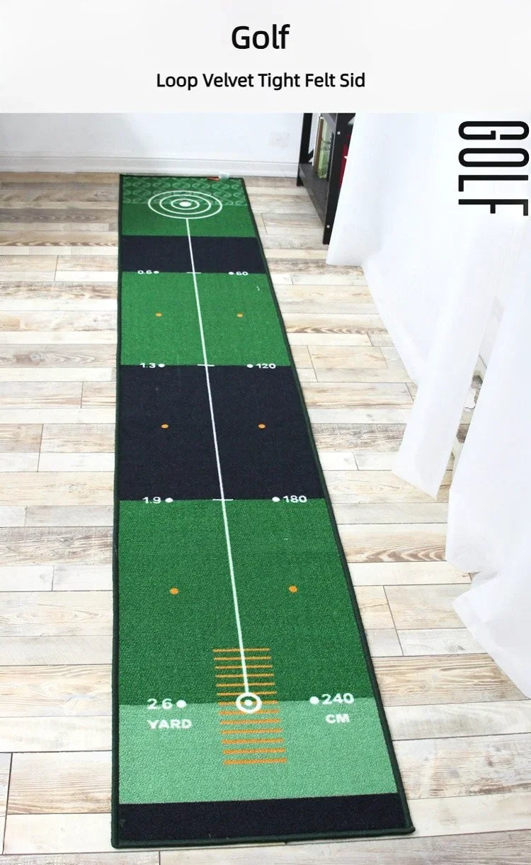 Golf Carpet Putting Mat Indoor Outdoor Training Putting Practice