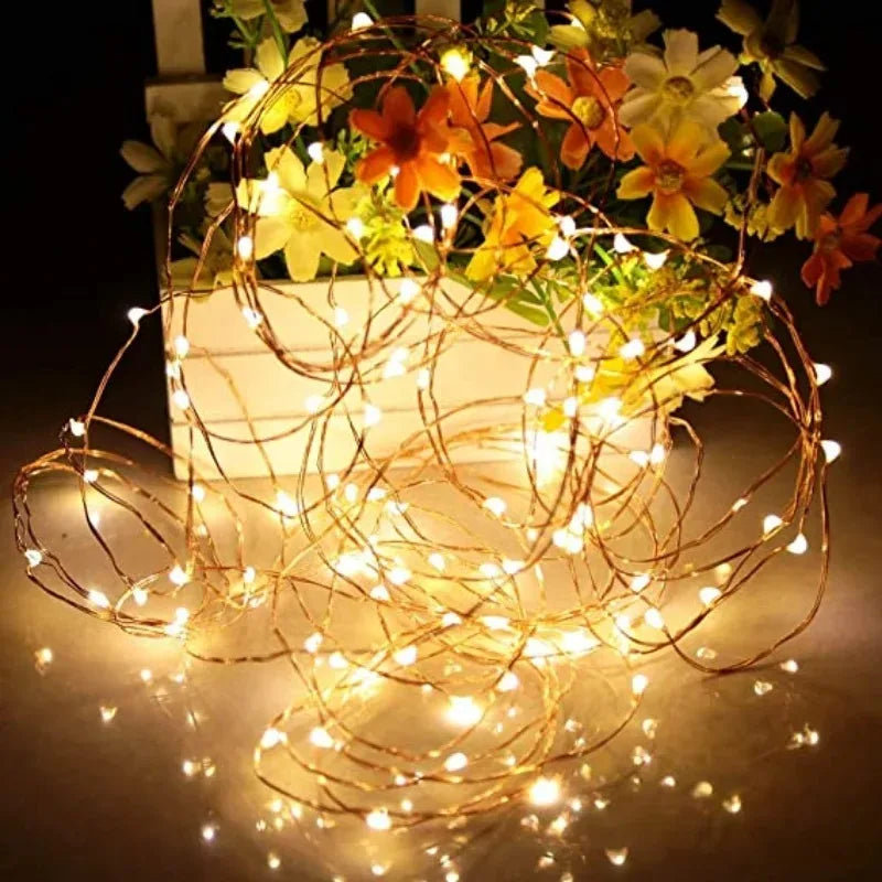1/5/10pcs Fairy Lights String Button Battery Light