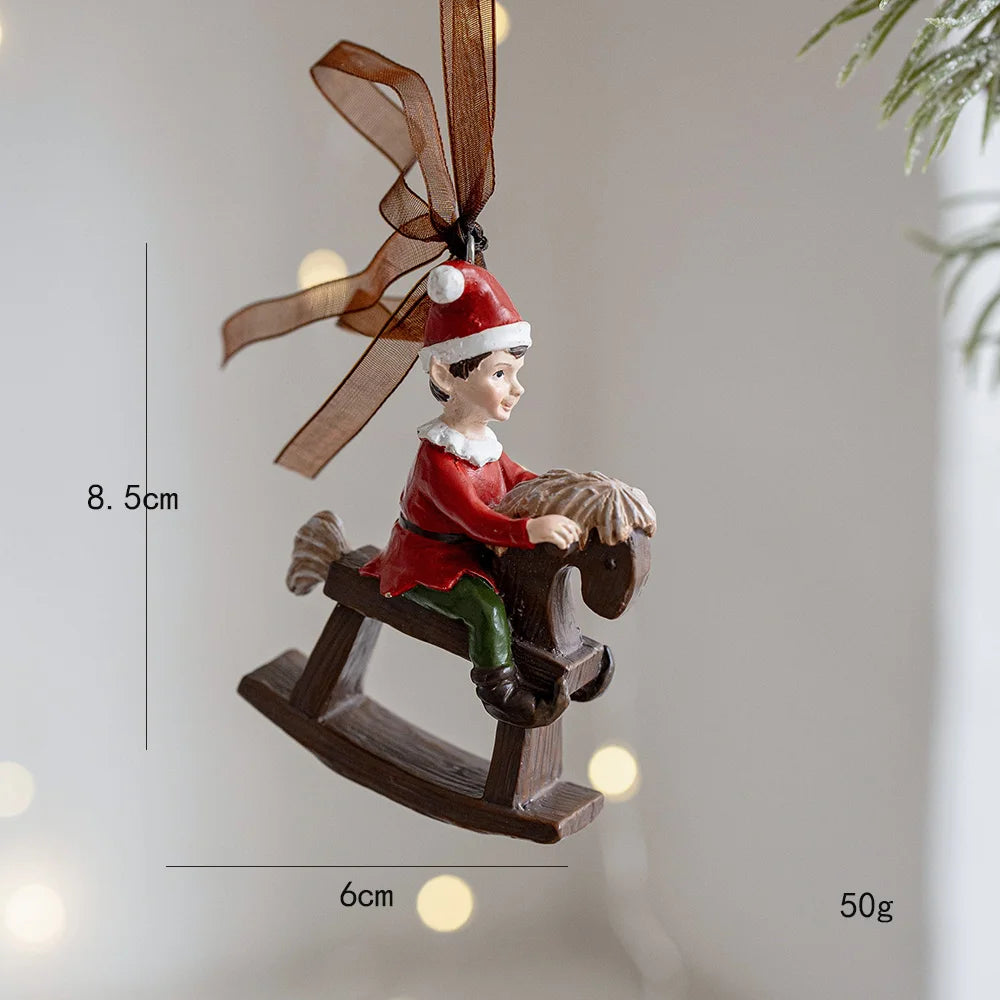 Pendants Creative Christmas Tree Toppers Fashion Santa Claus