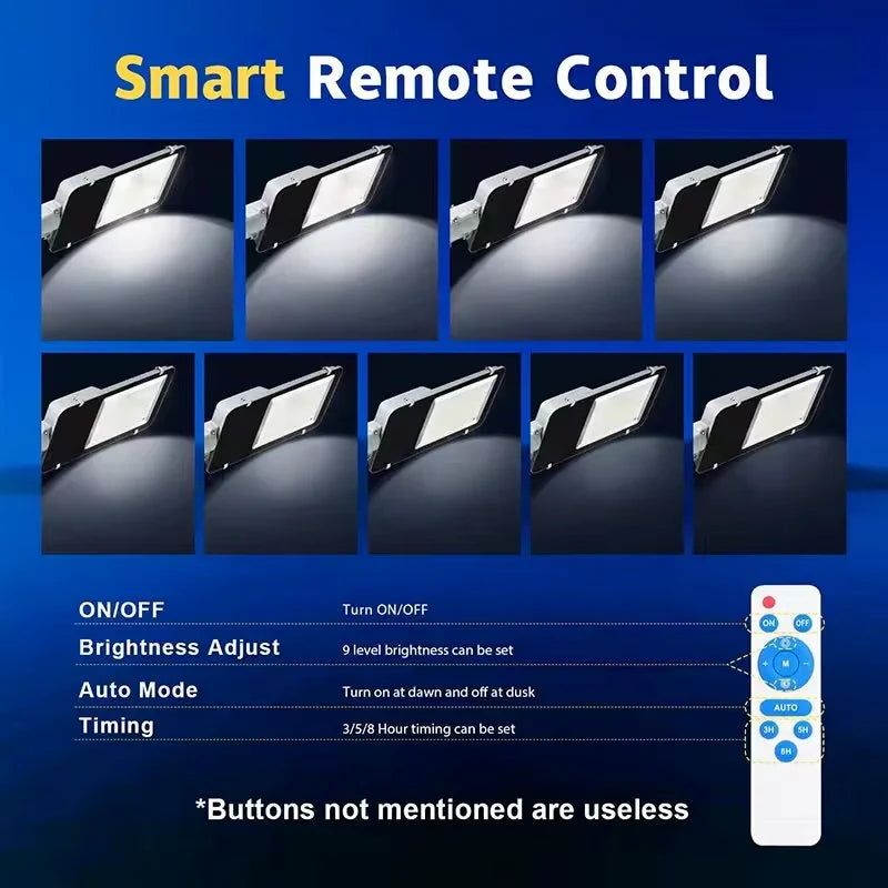 Aluminum 8000mah High Power Solar Light