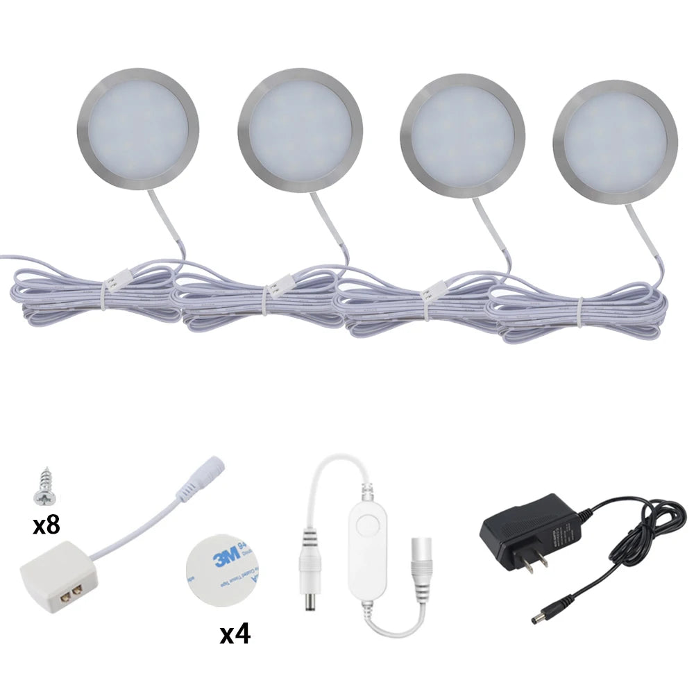 Tuya Zigbee 3.0 Smart LED Under Cabinet Lighting Dimmable Puck Lights Full