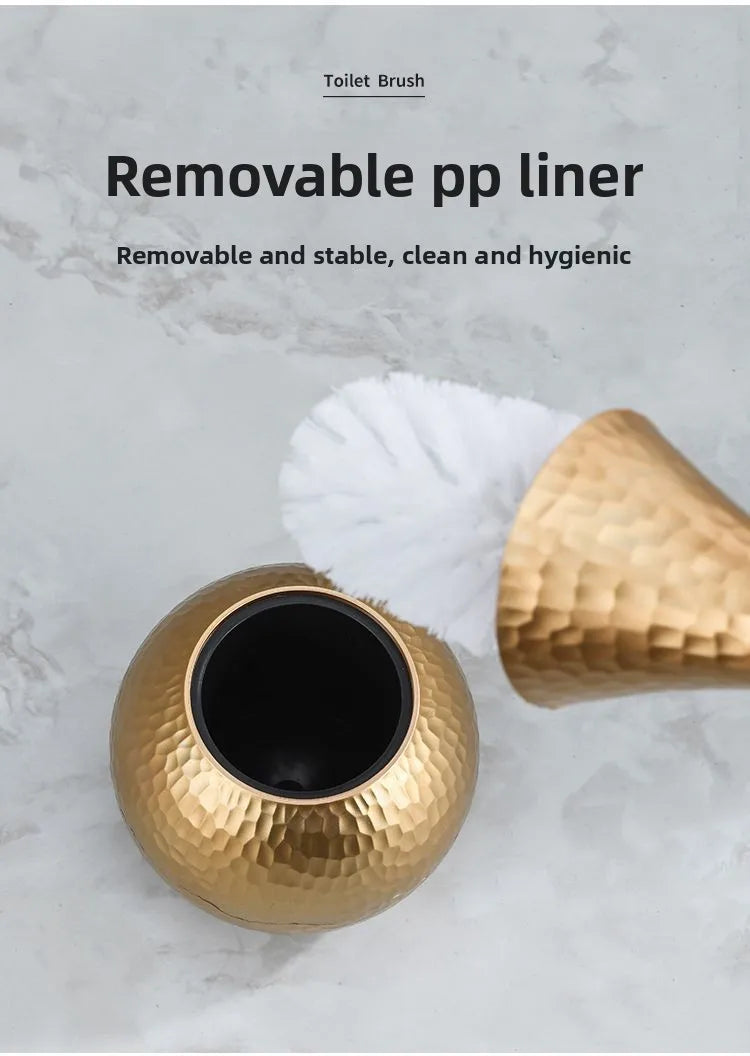 Premium Long Handle Toilet Brush with Holder