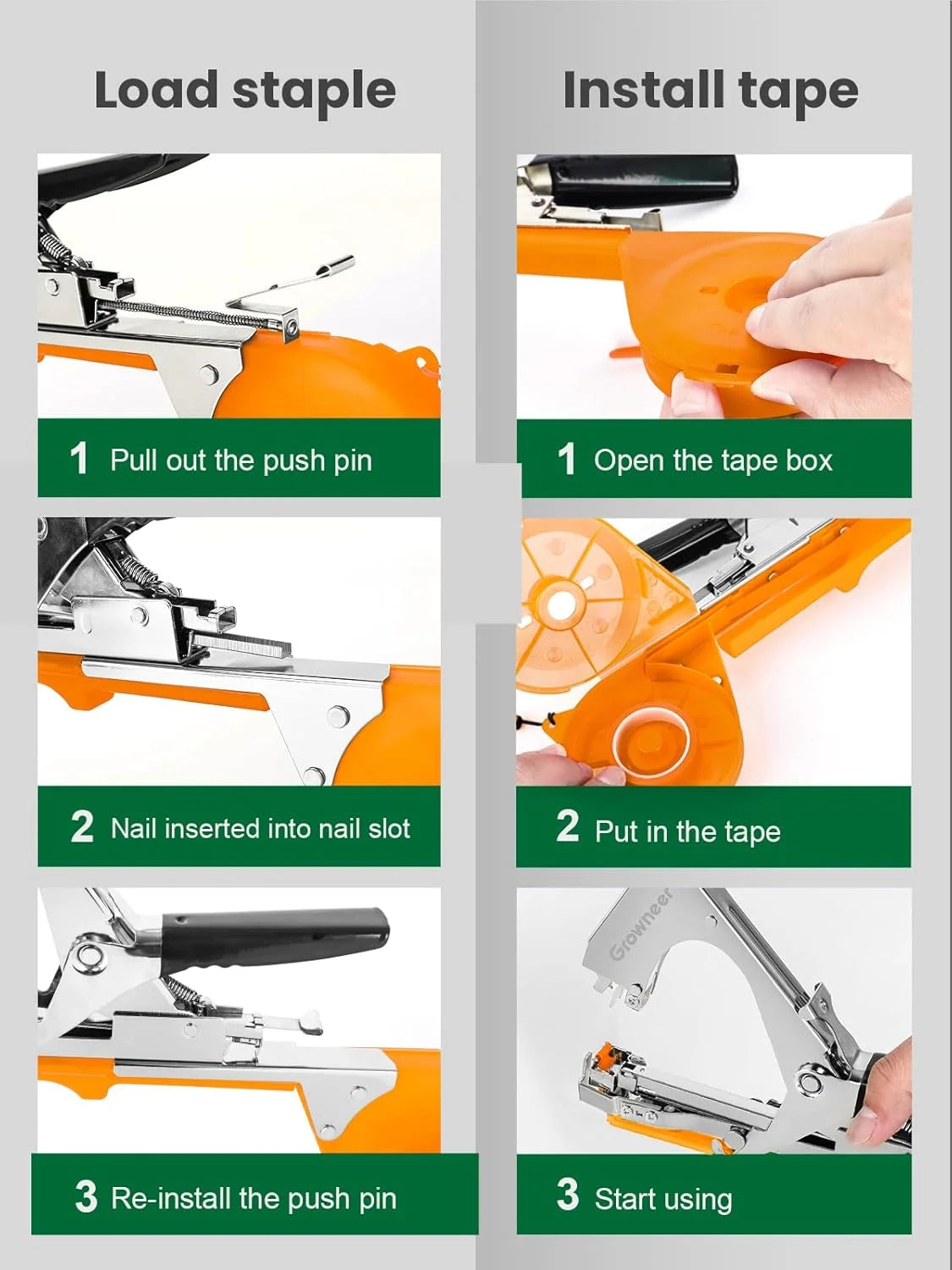 SI FANG Plant Tying Machine for Garden - Vegetable & Fruit Stabilizer Tool