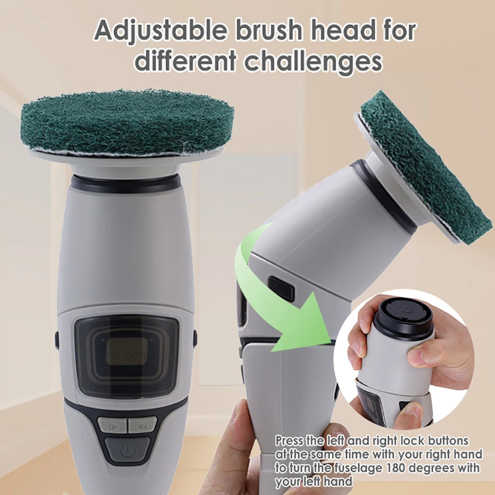 Electric Bathroom Cleaning Brush 10 in 1 Multifunctional Household Wireless